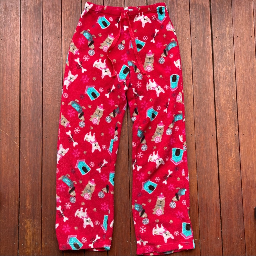 Red Dog Fuzzy Holiday Pajamas